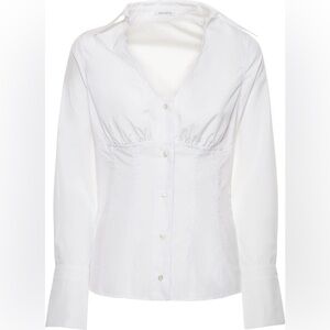Saks Potts Clark Poplin Shirt - White